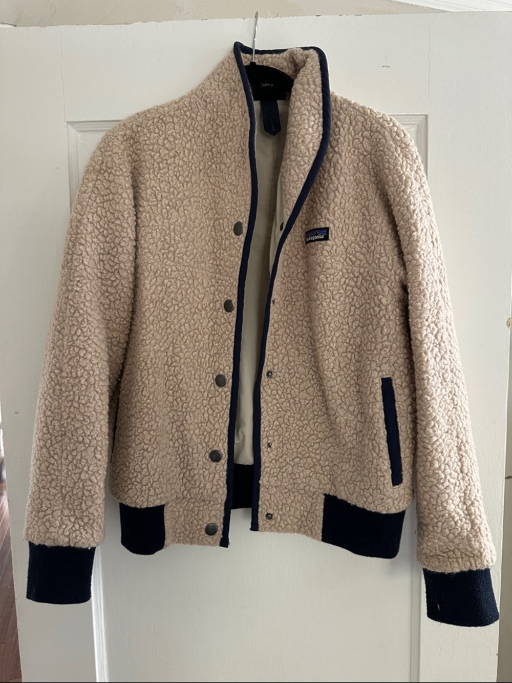 Patagonia Beige Sherpa Jacket - small